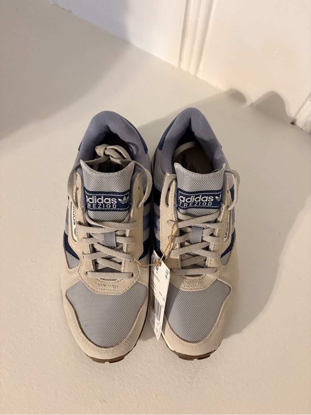 adidas Treziod 2.0 Beige and Navy Retro Sneakers